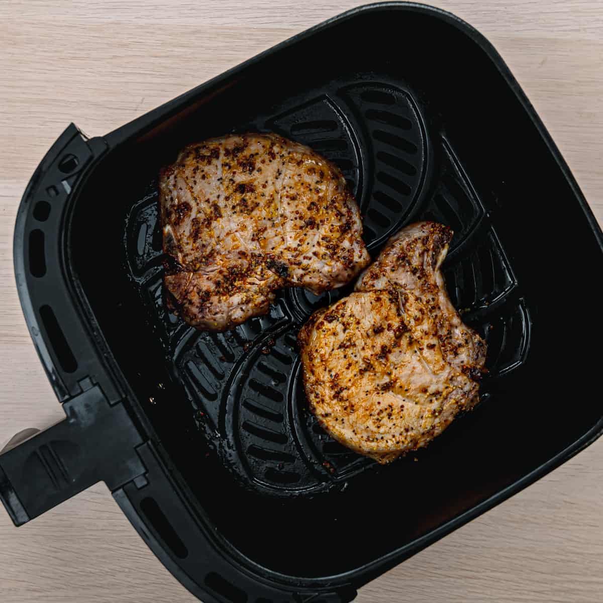 Air Fryer Bone-In Pork Chops - Savory Yum